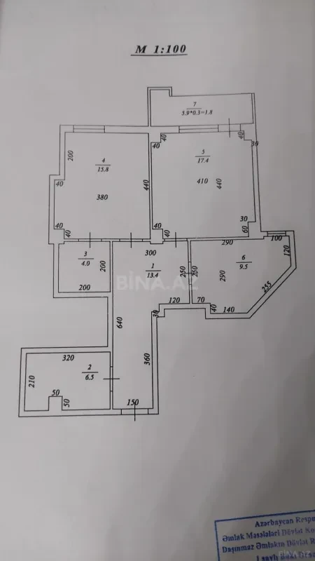 Satılır 2 otaqlı mənzil 78 m²