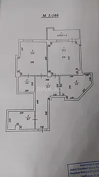 Satılır 2 otaqlı mənzil 78 m²