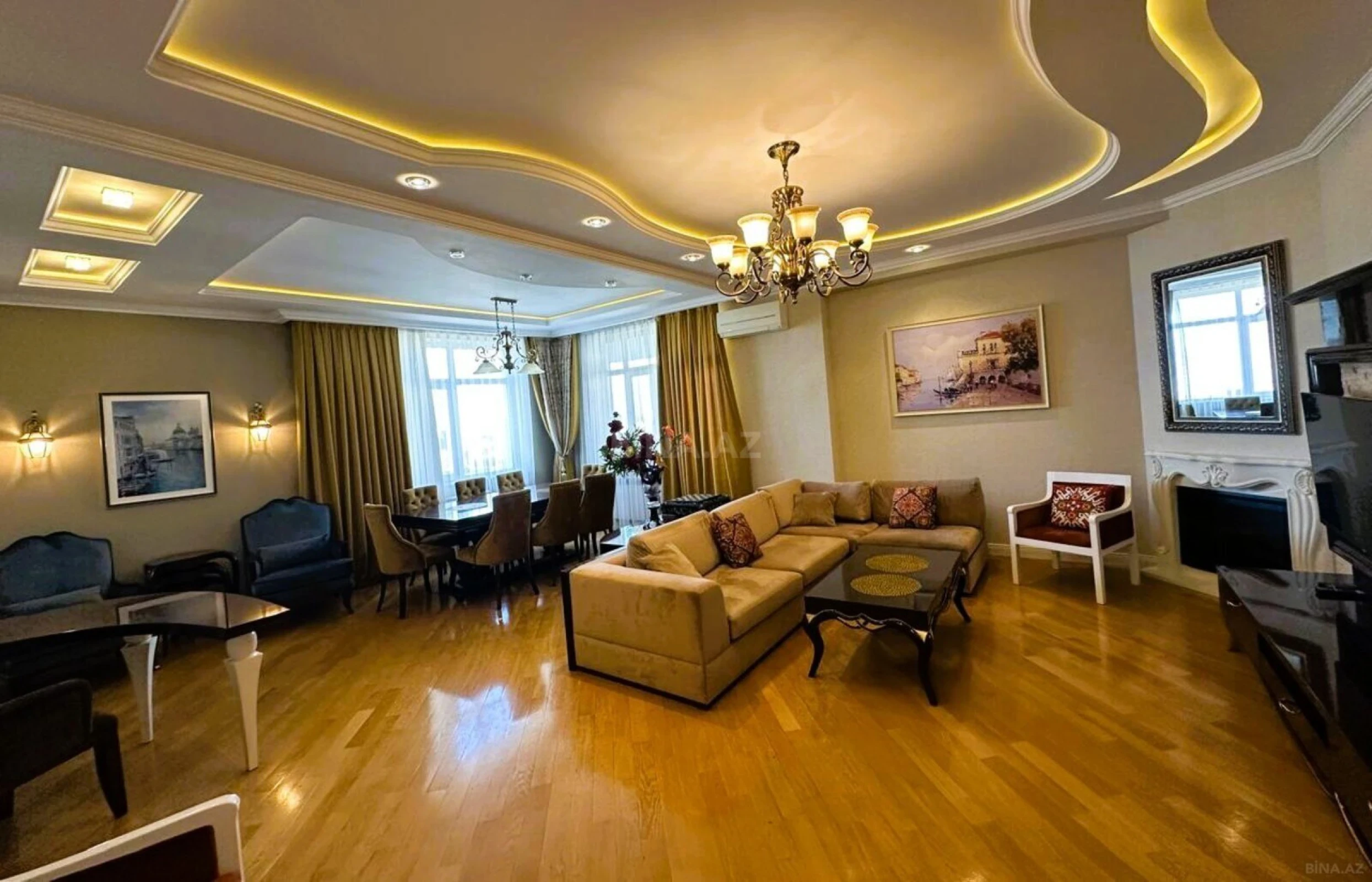 Kirayə verilir 3 otaqlı mənzil 180 m²