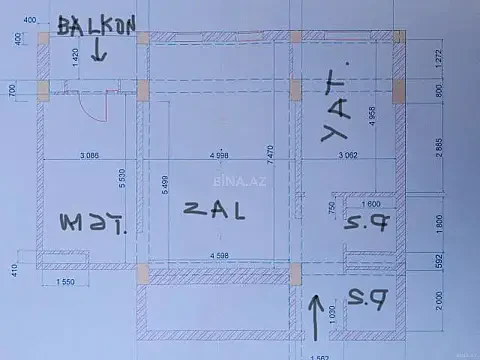 Satılır 2 otaqlı mənzil 100 m² — Bakı, Əhmədli 2 otaq 100.00 m²