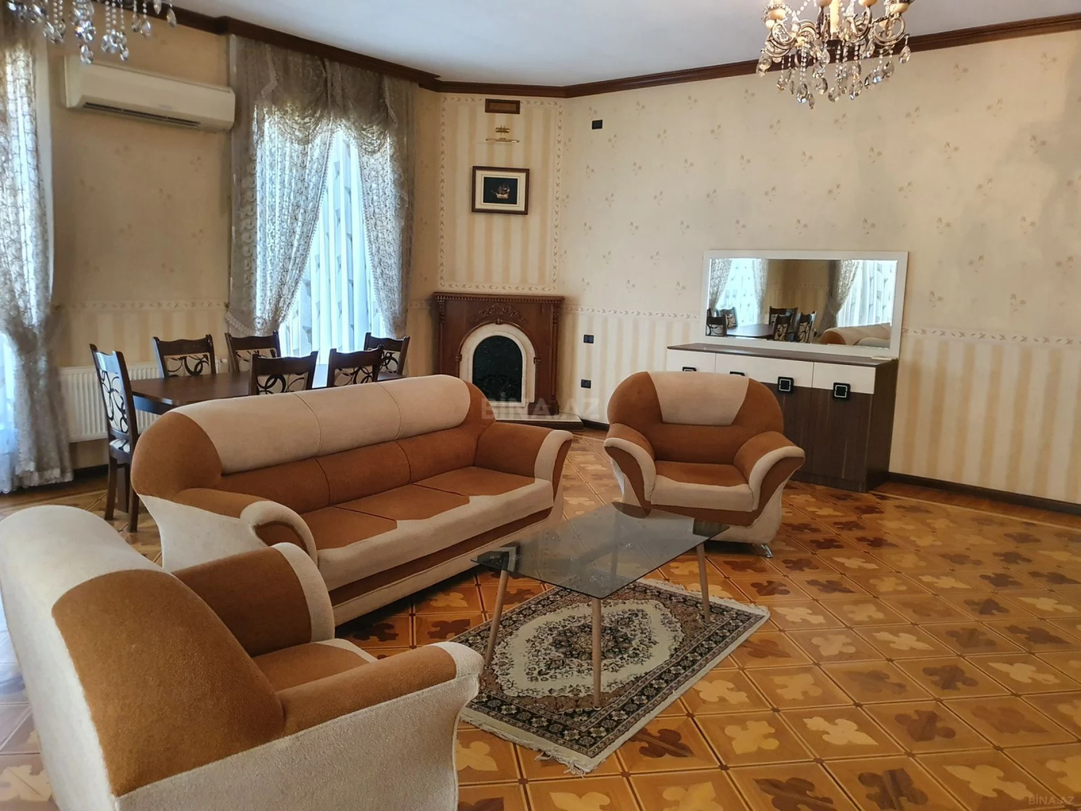 Kirayə verilir 4 otaqlı mənzil 180 m²