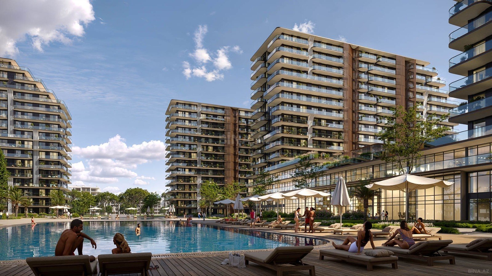 Satılır 1 otaqlı mənzil 38 m² — Bakı, Sea Breeze 1 otaq 38.00 m²