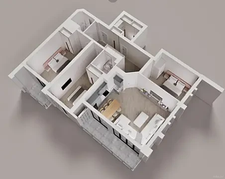 Satılır 3 otaqlı mənzil 136.6 m² — Gəncə 3 otaq 136.60 m²