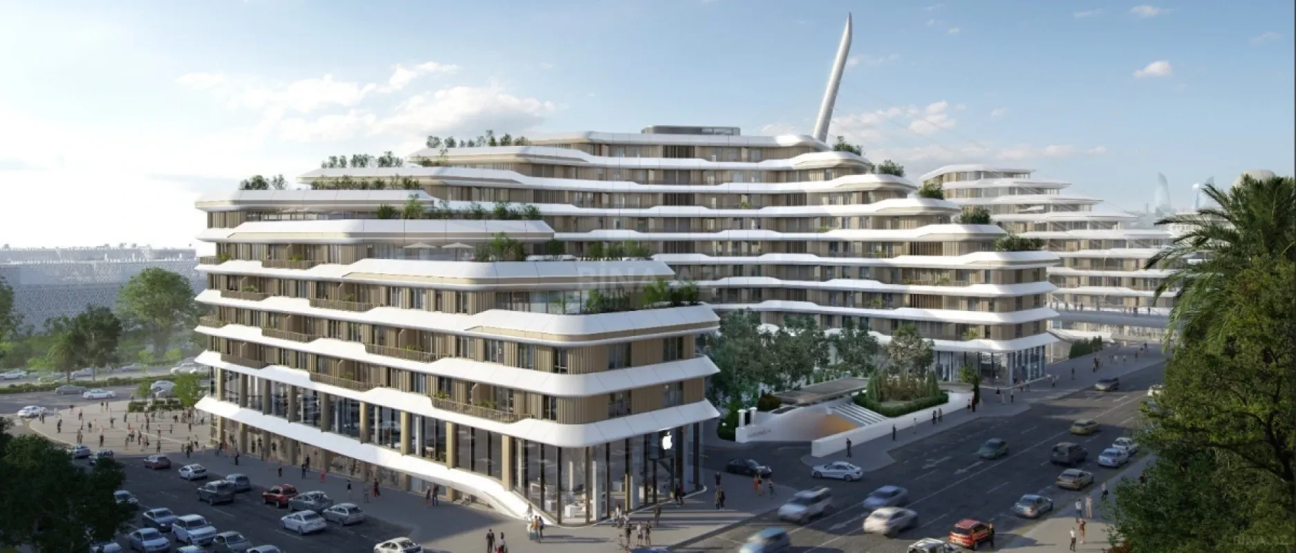 Satılır 3 otaqlı mənzil 162 m²
