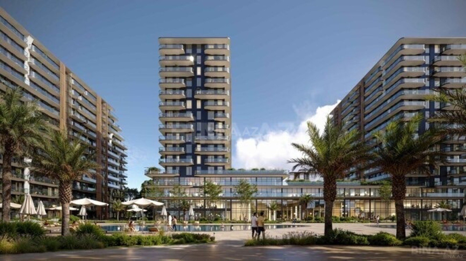 Satılır 1 otaqlı mənzil 41.2 m²
