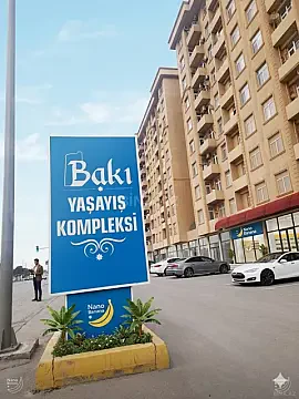 Satılır 2 otaqlı mənzil 56 m² — Bakı 2 otaq 56.00 m²