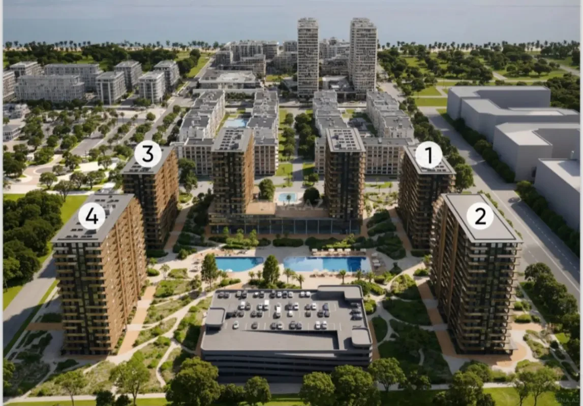 Satılır 1 otaqlı mənzil 37 m²