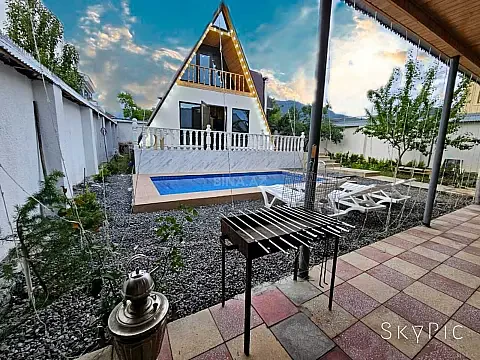 Kirayə verilir 4 otaqlı həyət evi 200 m² — Qəbələ 4 otaq 200.00 m²
