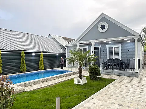 Satılır 4 otaqlı həyət evi 85 m² — Qəbələ 4 otaq 85.00 m²
