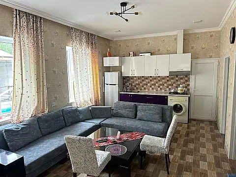 Kirayə verilir 3 otaqlı həyət evi 120 m² — Qəbələ 3 otaq 120.00 m²