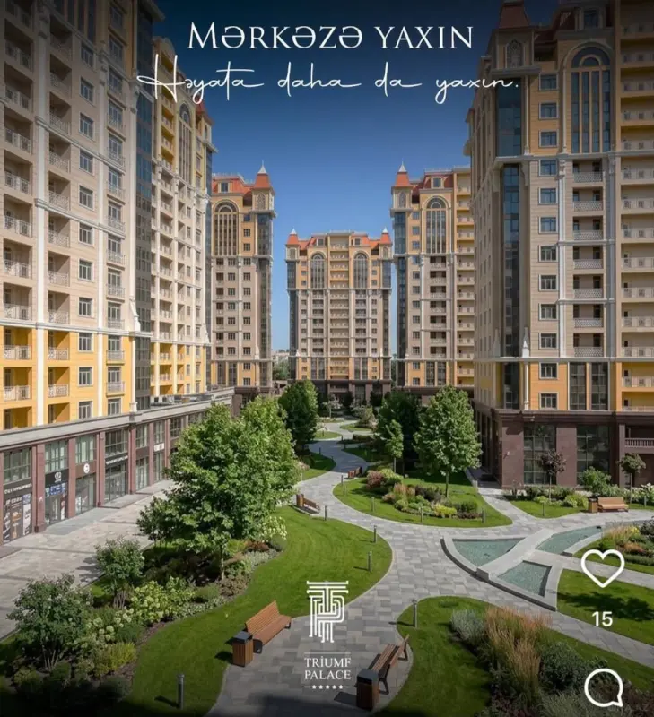 Satılır 3 otaqlı mənzil 109 m²