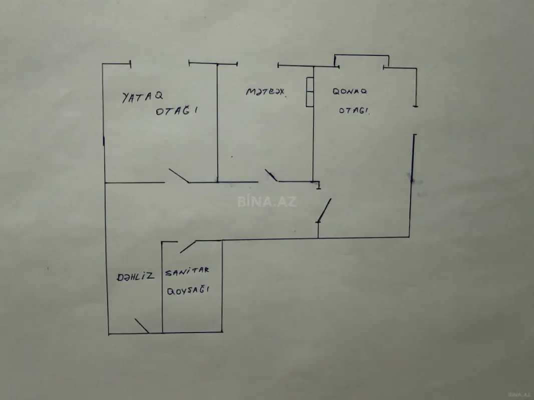 Satılır 2 otaqlı mənzil 77.3 m²