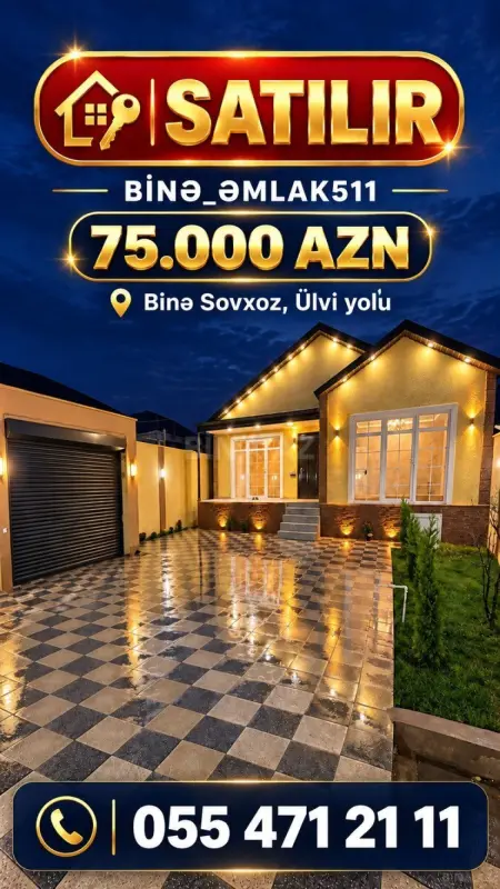 Satılır 3 otaqlı həyət evi 83 m²