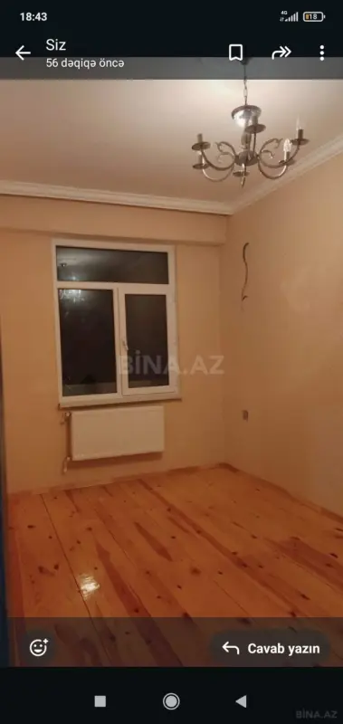 Kirayə verilir 2 otaqlı mənzil 47 m²