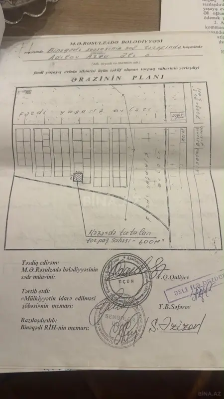 Satılır torpaq sahəsi 3 m²