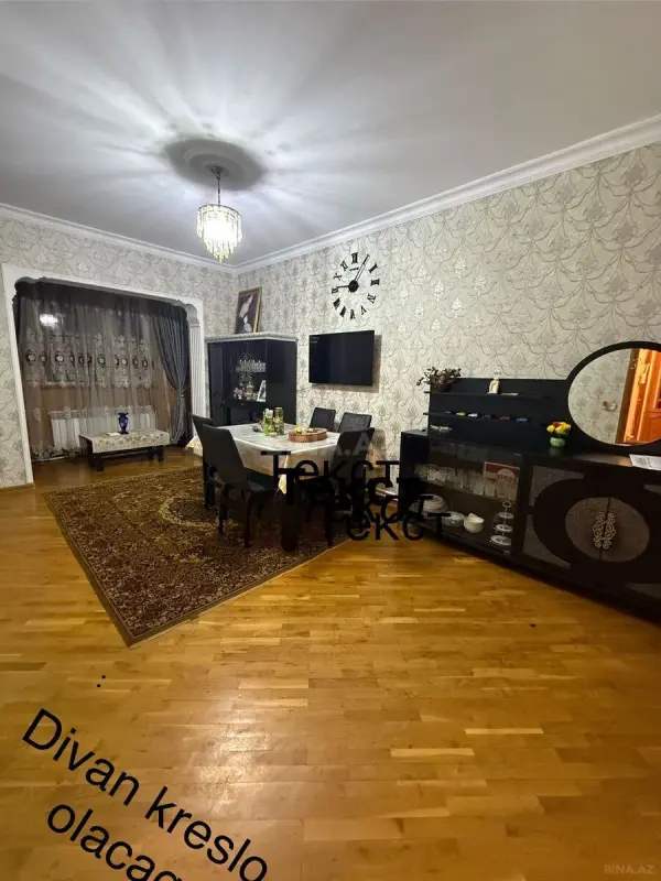 Kirayə verilir 3 otaqlı mənzil 100 m²