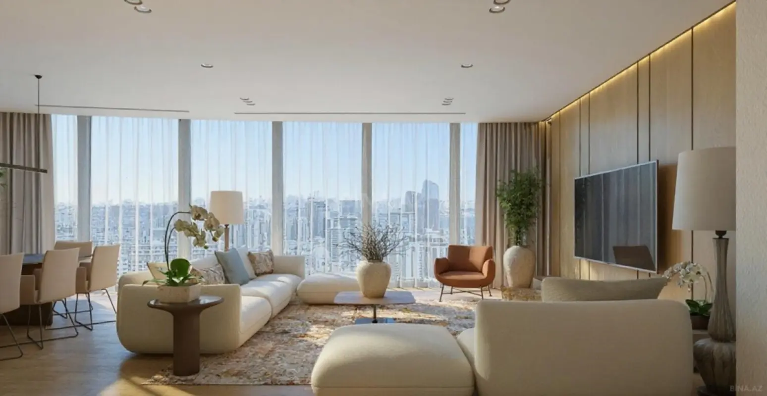 Kirayə verilir 4 otaqlı mənzil 180 m²