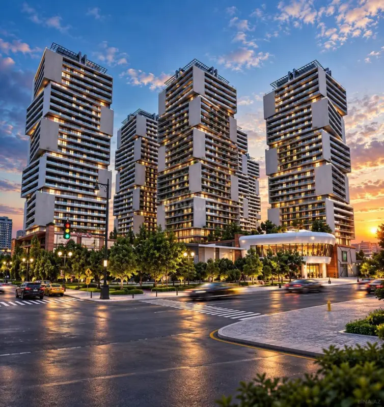 Satılır 3 otaqlı mənzil 107 m²