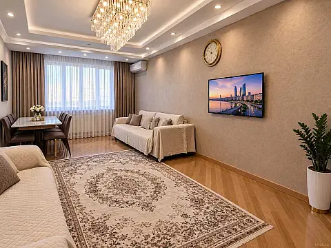 Satılır 3 otaqlı mənzil 121 m² — Bakı, İnşaatçılar 3 otaq 121.00 m²