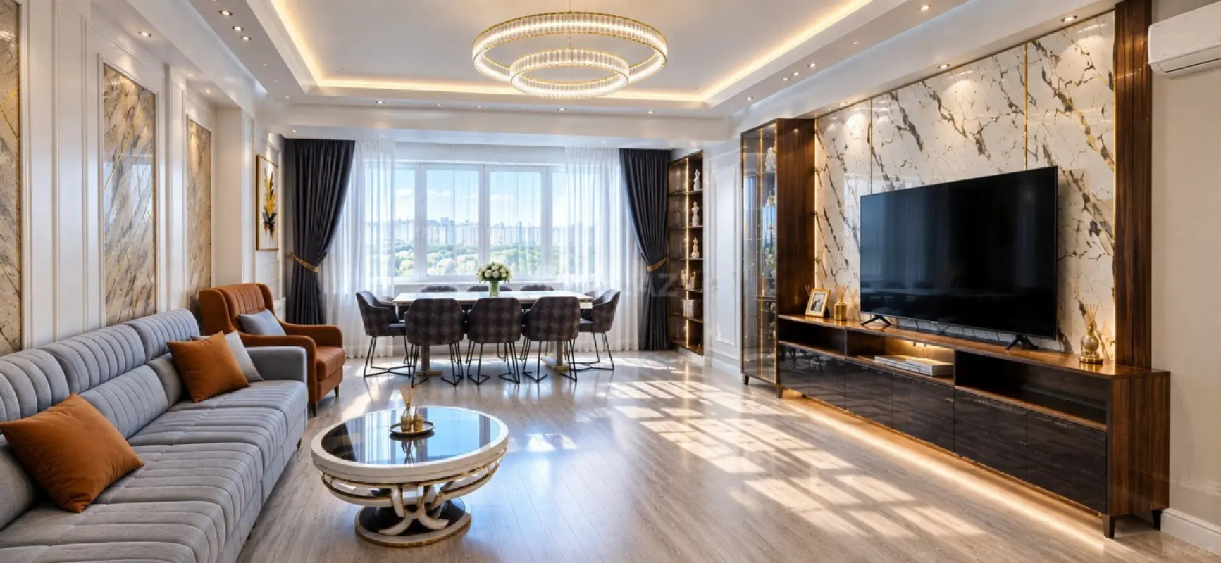 Kirayə verilir 4 otaqlı mənzil 180 m²