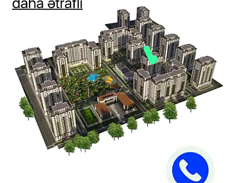 Satılır 3 otaqlı mənzil 102 m² — Xırdalan, Abşeron 3 otaq 102.00 m²
