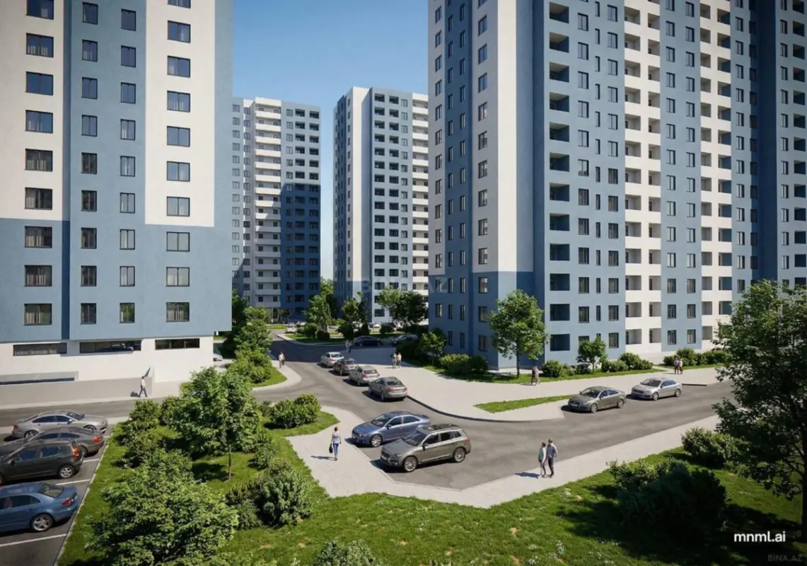 Satılır 2 otaqlı mənzil 56.5 m²