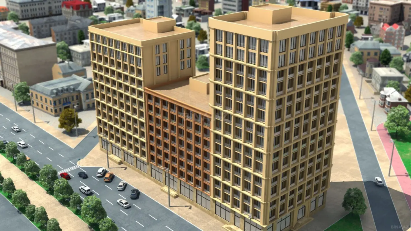 Satılır 1 otaqlı mənzil 56 m²