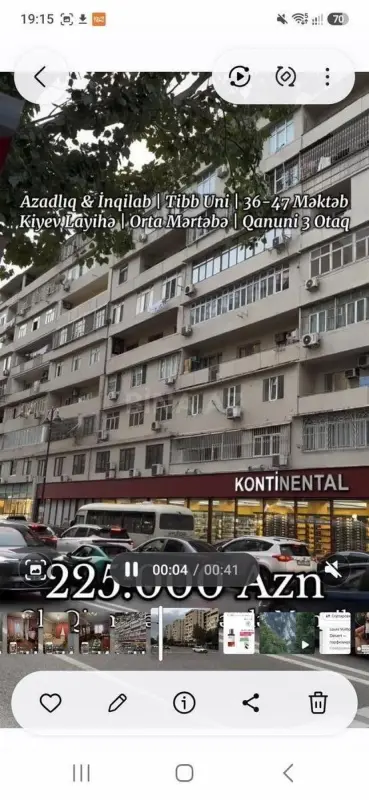 Satılır 3 otaqlı mənzil 67.1 m²