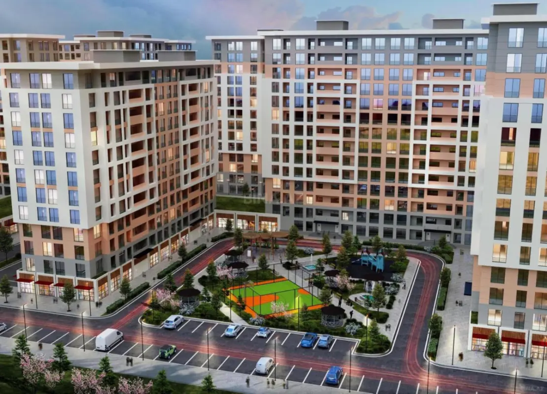 Satılır 2 otaqlı mənzil 75.5 m²