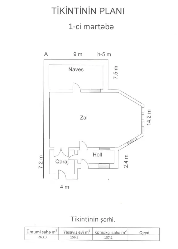 Satılır 7 otaqlı həyət evi 156 m²