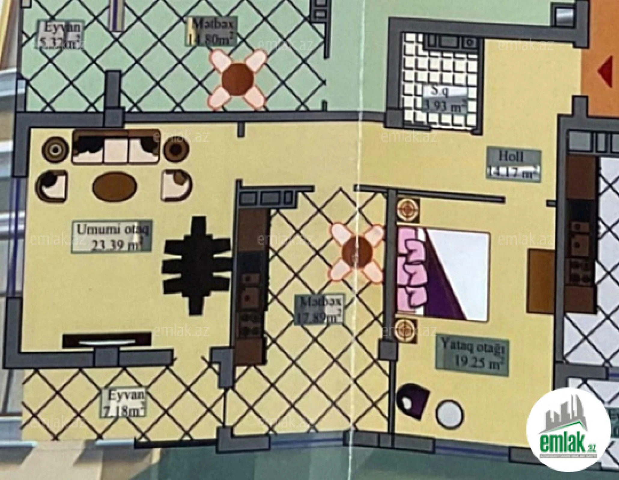 Satılır 3 otaqlı yeni tikili 90 m²