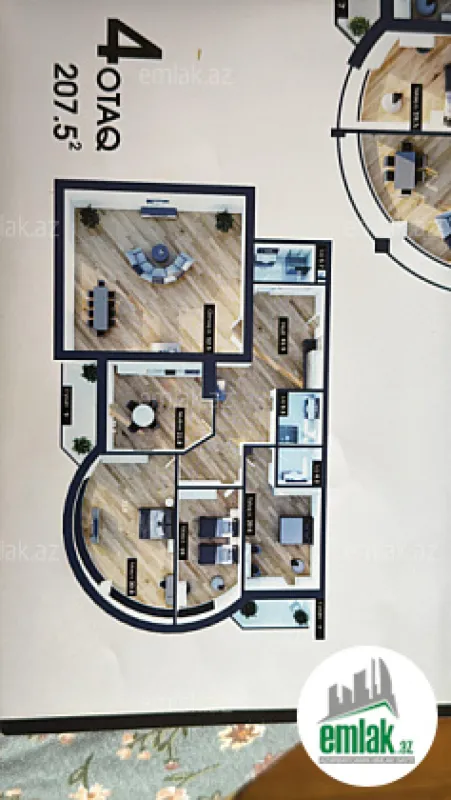 Satılır 4 otaqlı yeni tikili 210 m²