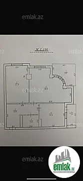 Satılır 2 otaqlı yeni tikili 100 m²
