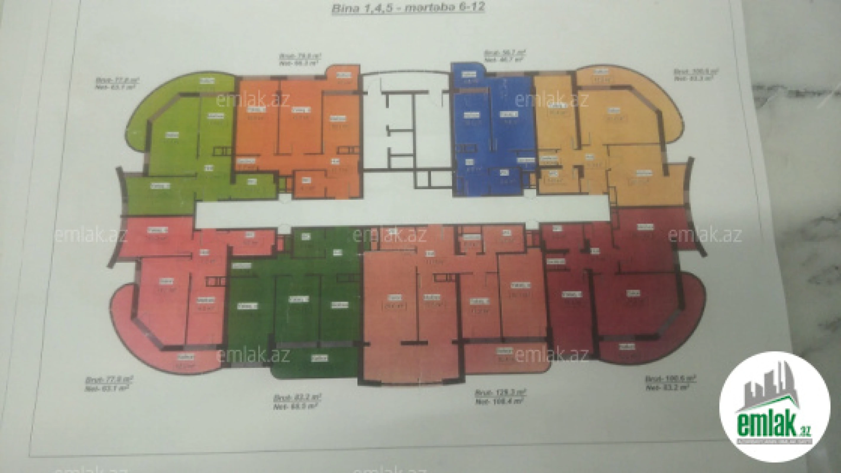 Satılır 2 otaqlı yeni tikili 83 m²