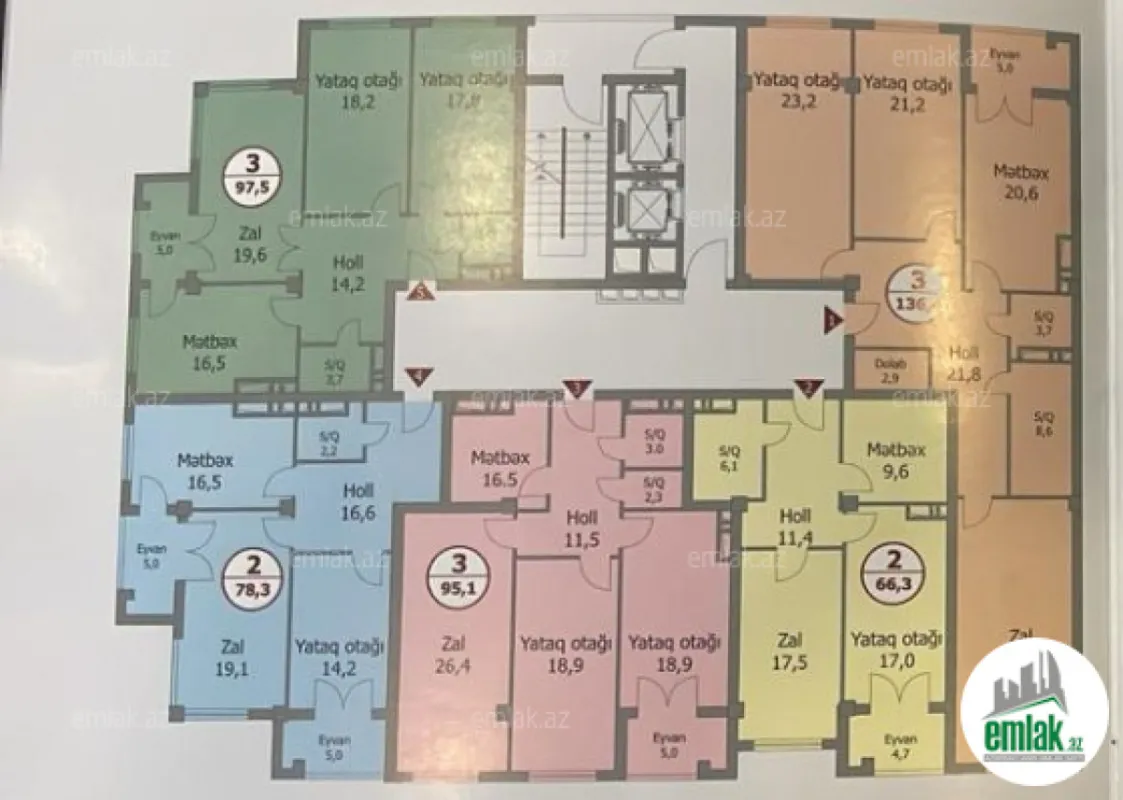 Satılır 3 otaqlı yeni tikili 137 m²