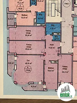 Satılır 4 otaqlı yeni tikili 178.6 m²