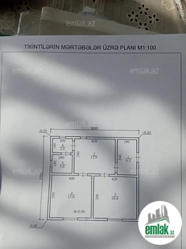 Satılır 2 otaqlı obyekt 60 m²