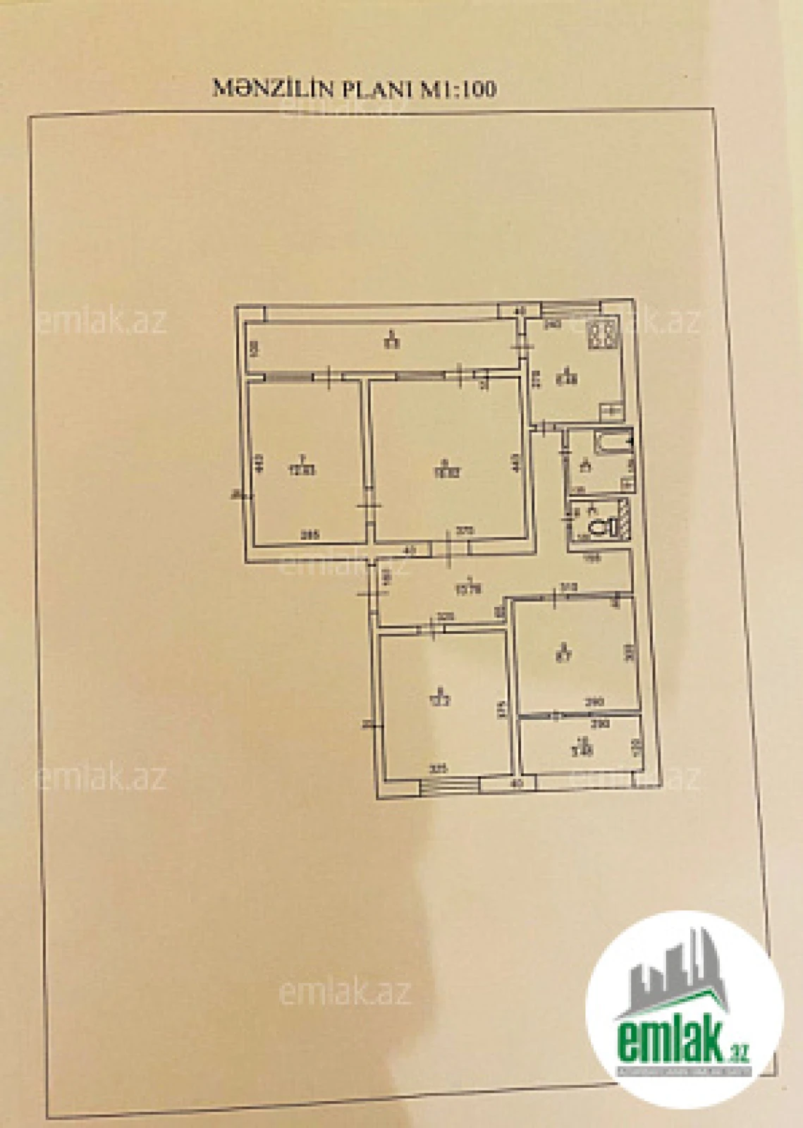 Satılır 4 otaqlı köhnə tikili 81 m²