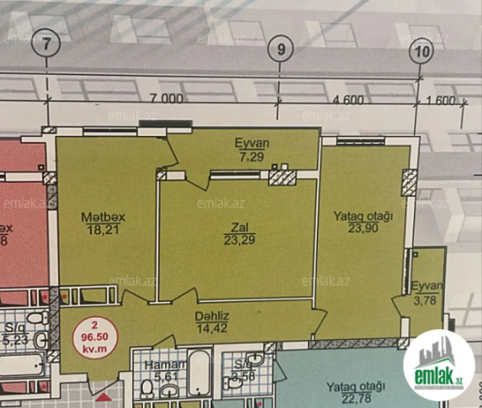 Satılır 3 otaqlı yeni tikili 112 m²