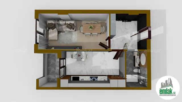 Satılır 1 otaqlı yeni tikili 47.6 m²