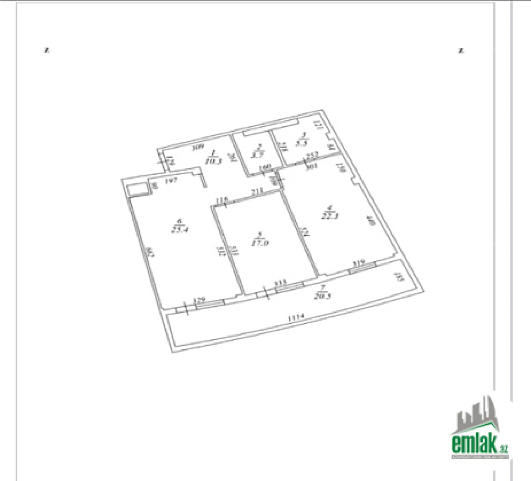 Satılır 3 otaqlı yeni tikili 113.6 m²