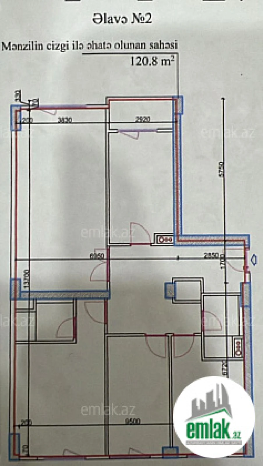 Satılır 4 otaqlı yeni tikili 121 m²