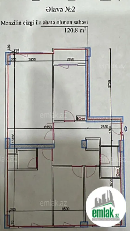 Satılır 4 otaqlı yeni tikili 121 m²
