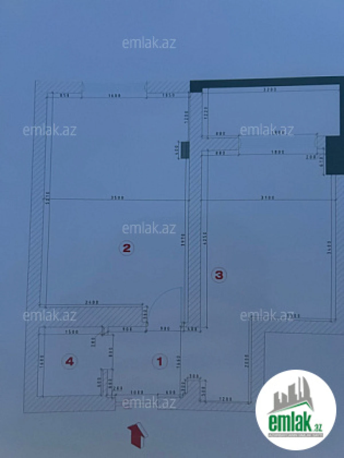 Satılır 2 otaqlı yeni tikili 50 m²