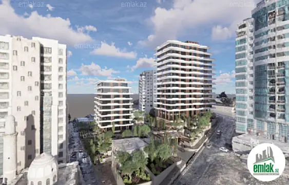 Satılır 3 otaqlı yeni tikili 159.2 m² — Bakı, Memar Əcəmi yanı 3 otaq 159.20 m²