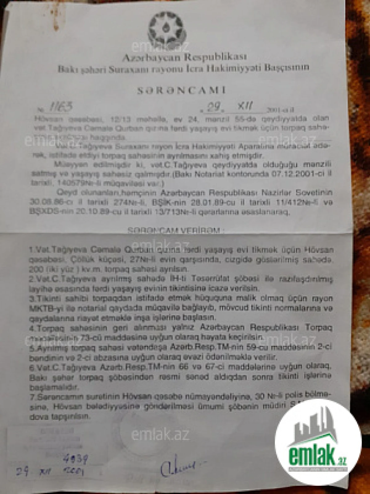 Satılır 3 otaqlı həyət evi 65 m²