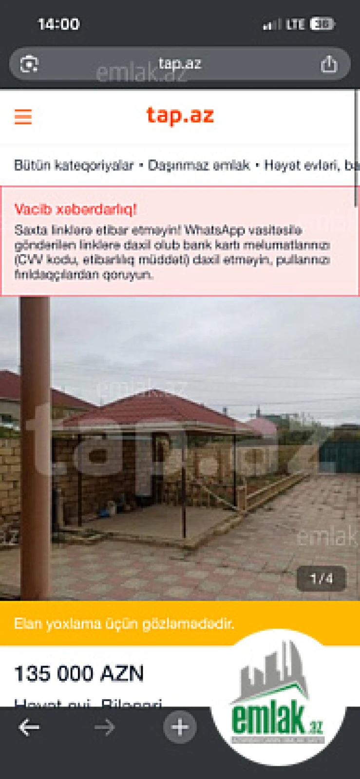 Satılır 3 otaqlı həyət evi 100 m²