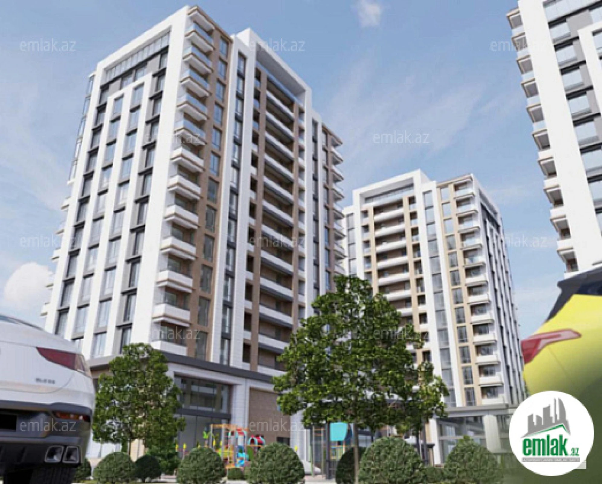 Satılır 1 otaqlı yeni tikili 53.4 m²