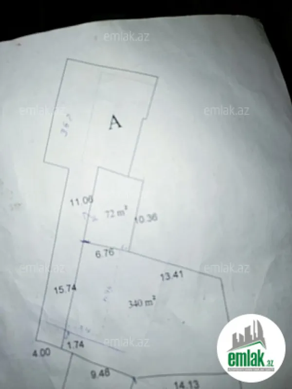 Satılır torpaq sahəsi 8 m²