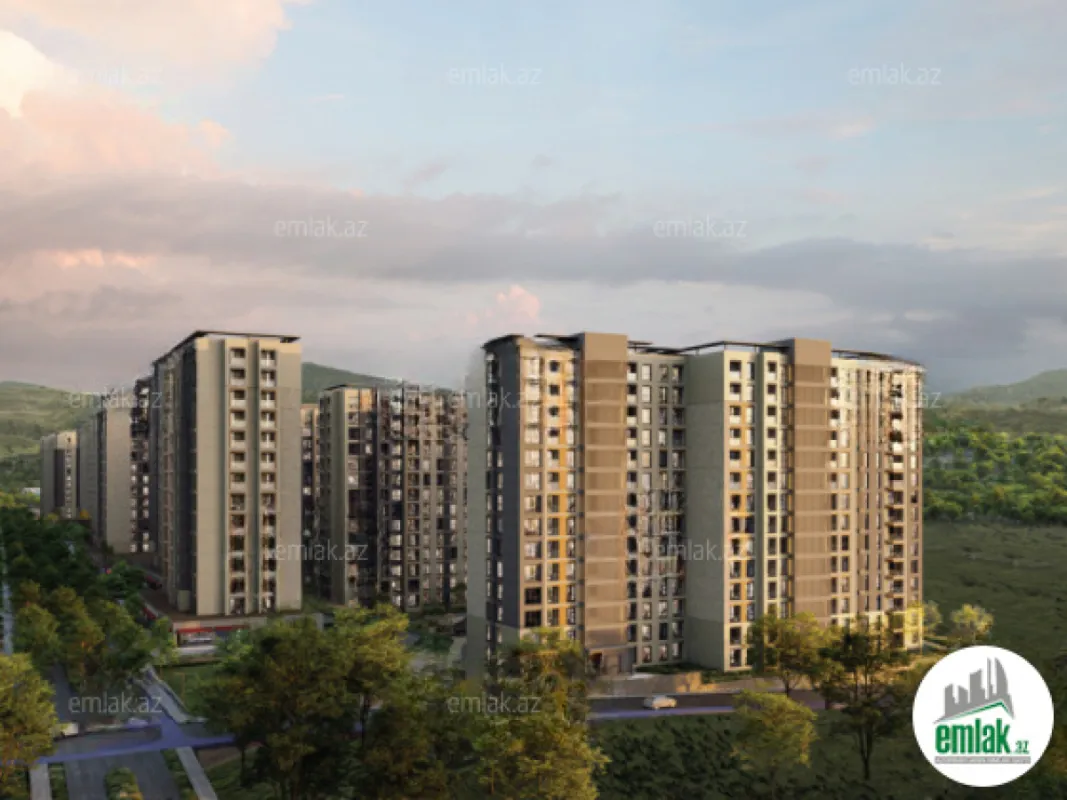 Satılır 1 otaqlı yeni tikili 53.9 m²